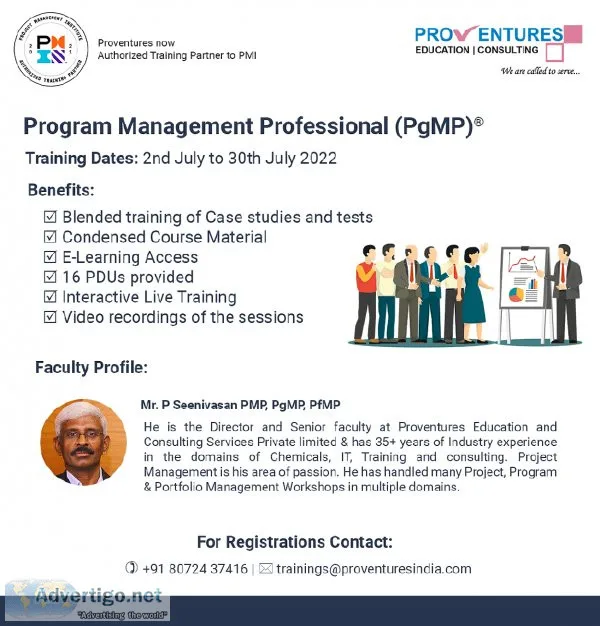 Program Management Professional Certification PgMP