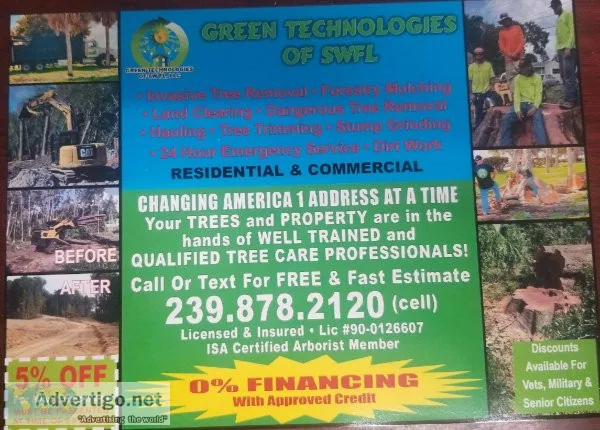 Residential and Commercial Tree Removal-Land Clearing-Forestry M