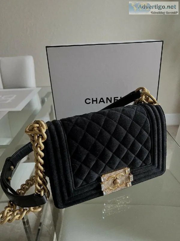 authentic chanel handbag small flap bag black