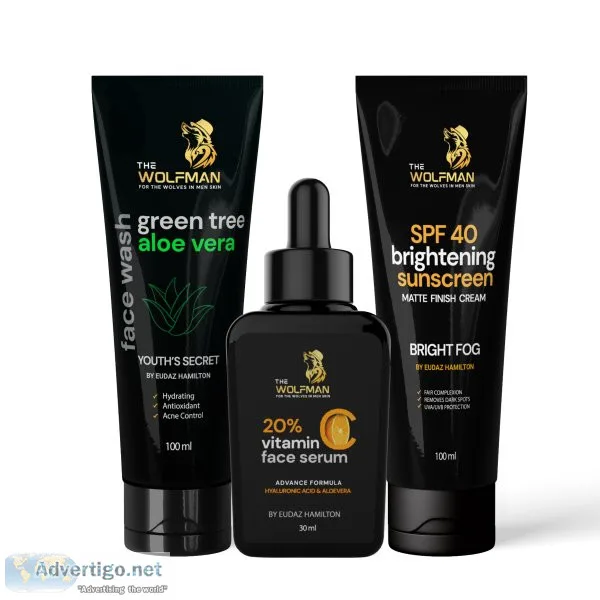 The wolfman club skin care range for indian men