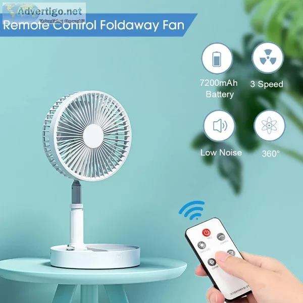 Panergy Collapsible Oscillating Fan Rechargeable Battery Operate