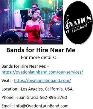 Professional Live Local Latin Bands for Hire Near Me.