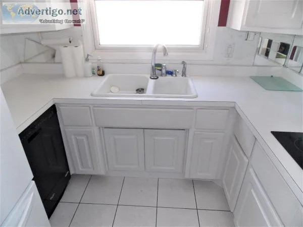 White Kitchen Refaced With All Appliances Included