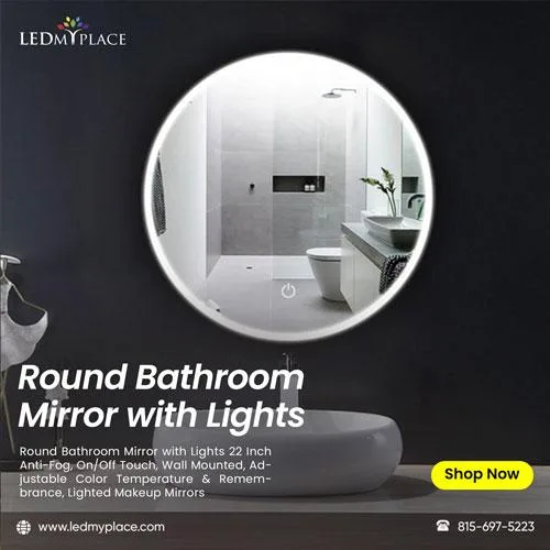 Find Out Round Bathroom Mirror with Lights at an Affordable Pric