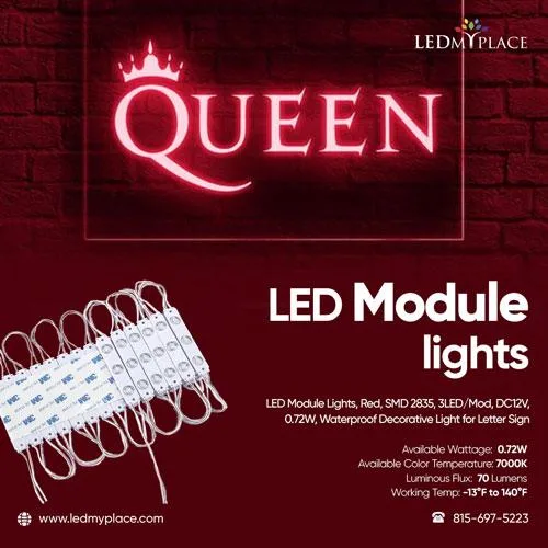 Get Vibrant LED Module Lights for Your Sign Boards from LEDMypla