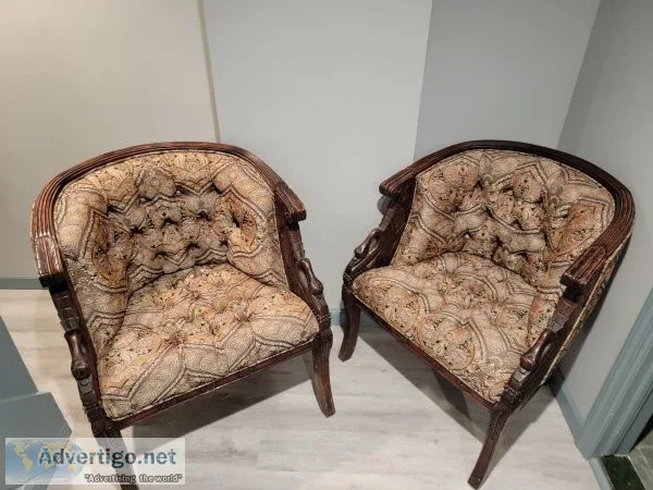 Antique Swan Furniture Set