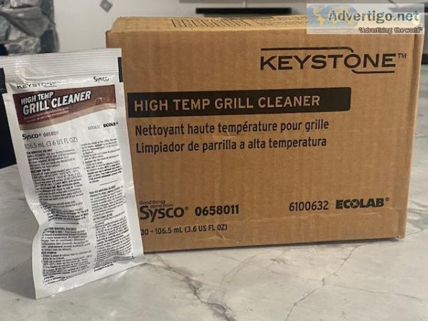 Keystone HIGH TEMP Grill Cleaner - 1 Case (30 individual packs)