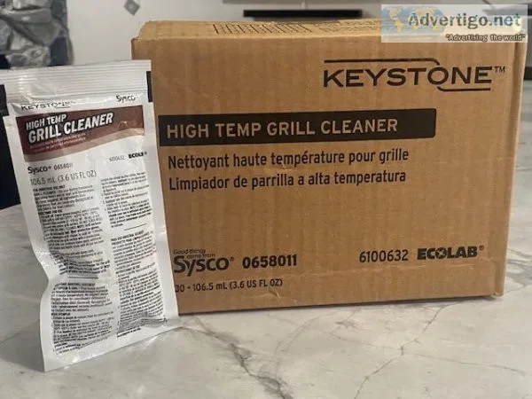 Keystone HIGH TEMP Grill Cleaner - 1 Case (30 individual packs)