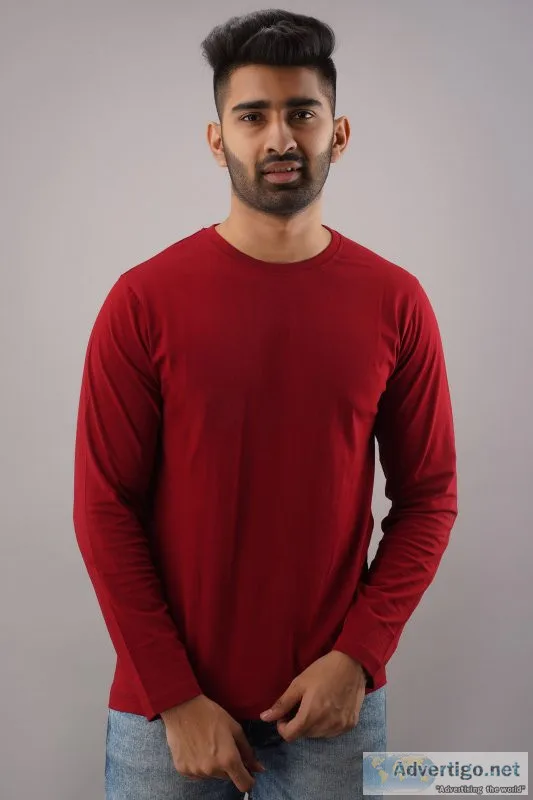 Buy full sleeve t shirt for men online