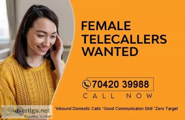 Urgent hiring TeleCallers for Inbound domestic Call center
