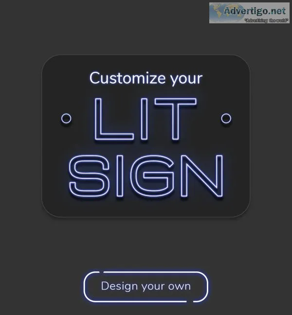 Neon light sign