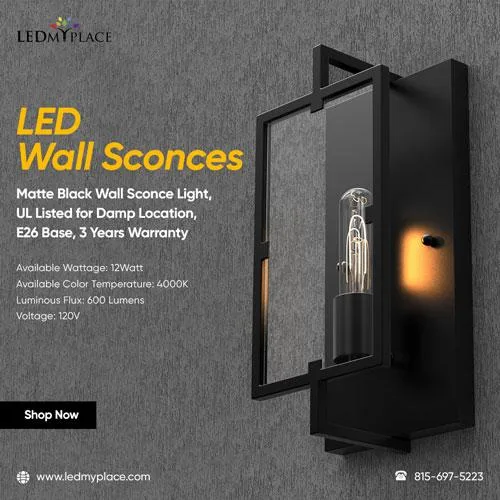 Shop Now LED Wall Sconces Add Embellishing Lighting to Your Inte