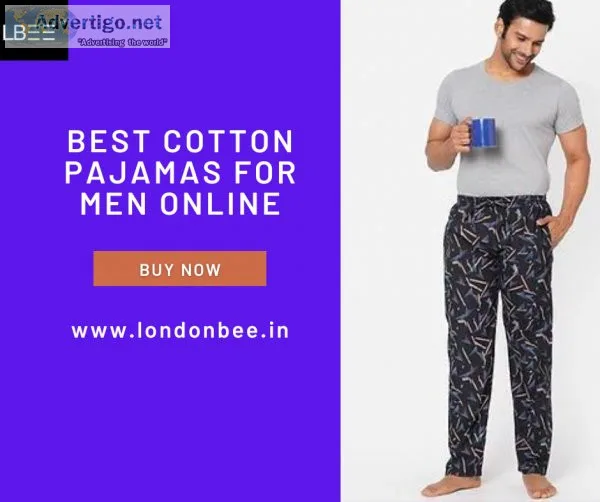 Best cotton pajamas for men online