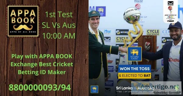 Online cricket betting id provider