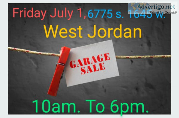 Garage Sale 6775 s. 1645 w. West Jordan