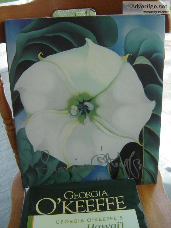 GEORGIA  O KEEFE 3 art books. large oversize hardcovers w dust j