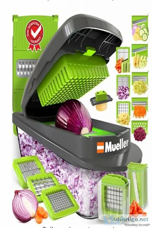 Mueller Pro-Series 10-in-1 8 Blade Vegetable Slicer Onion Mincer