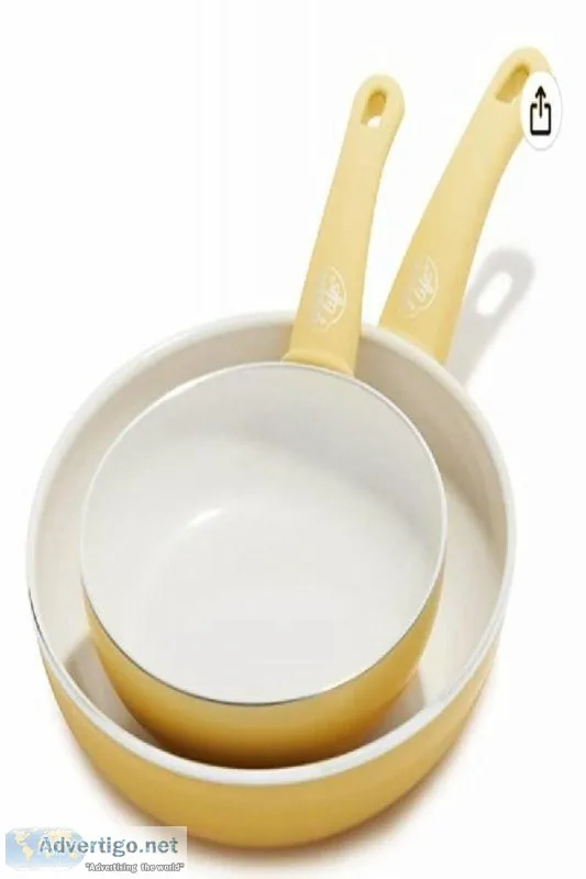GreenLife Soft Grip Healthy Ceramic Nonstick 7&quot and 10&quot 