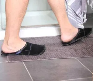 Two-Tone Mule Sheepskin Slippers For Men - Garneau Slippers