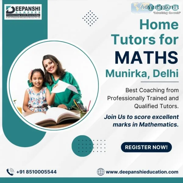 Home tutors for maths munirka delhi | deepanshi classes