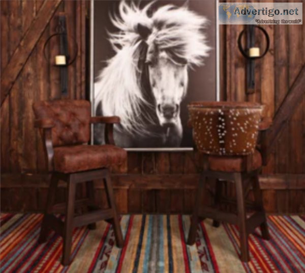 Use Western Bar Stools to Phase in More Beauty Within The Space