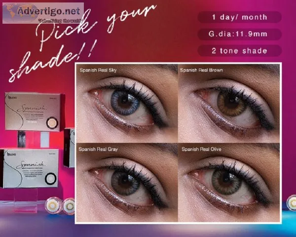 Premium monthly colored contact lenses