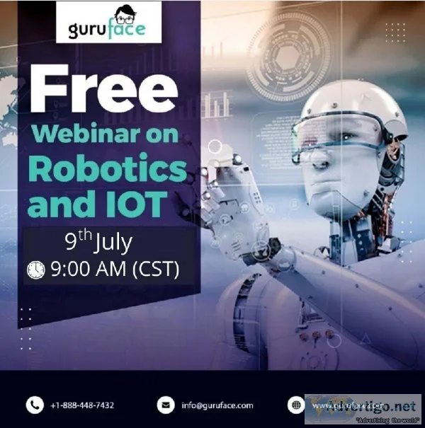 Free Webinar on Robotics and IOT 9th June 2022