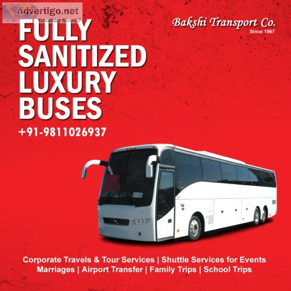 Luxury bus rental