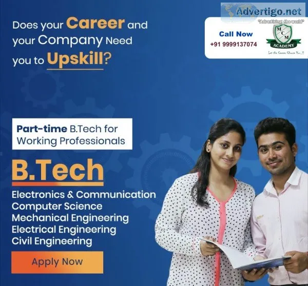Btech engineering course for working professionals 2022