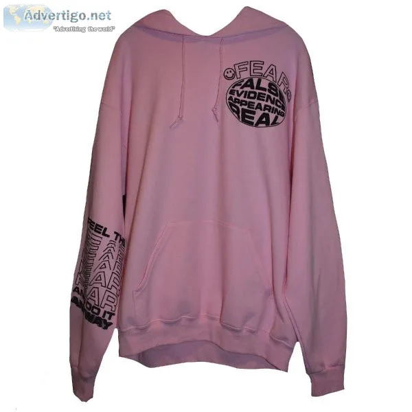 Shop Rhinestone Smiley Face Pink Puf Hoodie &ndash API THE LABEL