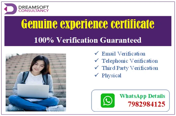 Best and genuine experience certificate in Kolkata