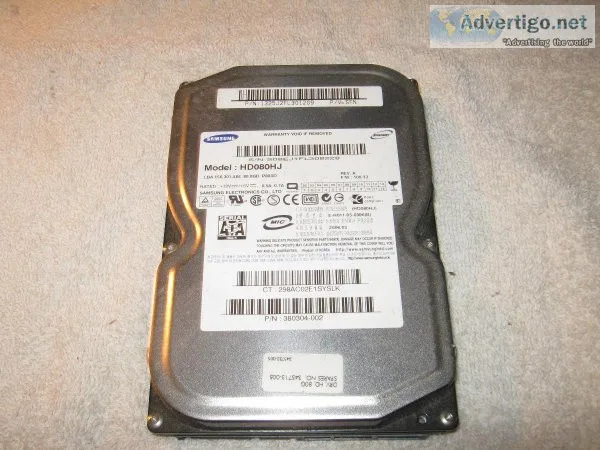 USED - Samsung HD080HJ Hard Drive &ndash 80GB &ndash Serial ATA.