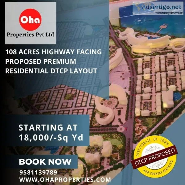 Premium villa plots for sale in sadasivpet, hyderabad