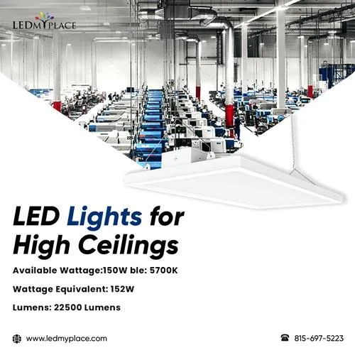 Get your dark space glowing with LED lights for high ceilings