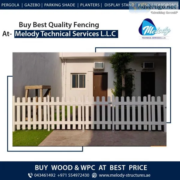 Wooden fence |picket fence uae