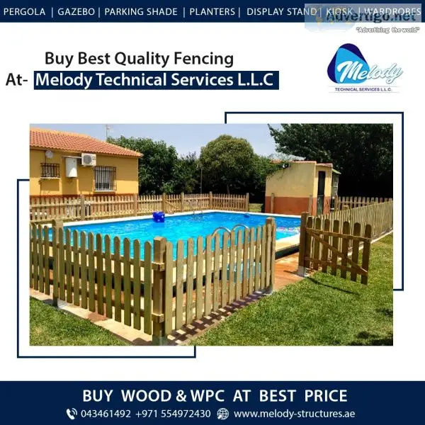 Wooden fence |picket fence uae