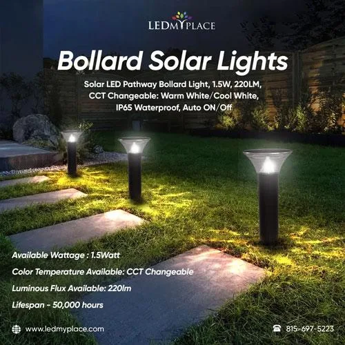 Shop Now Bollard Solar Lights the Best in Outdoor Illumination