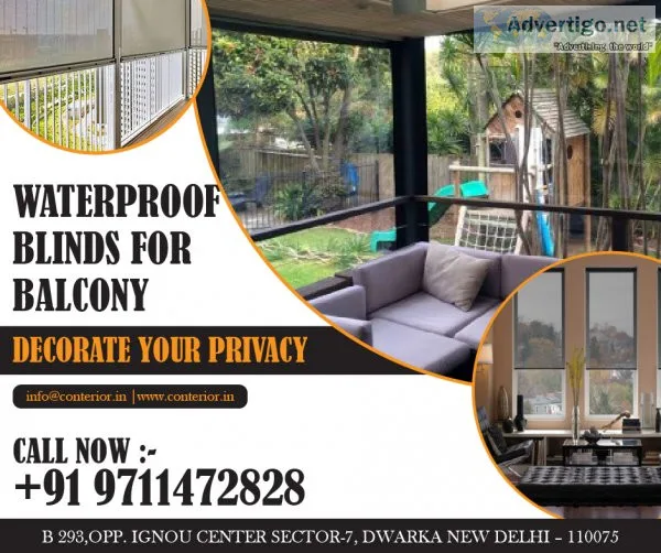 Waterproof blinds for balcony in delhi