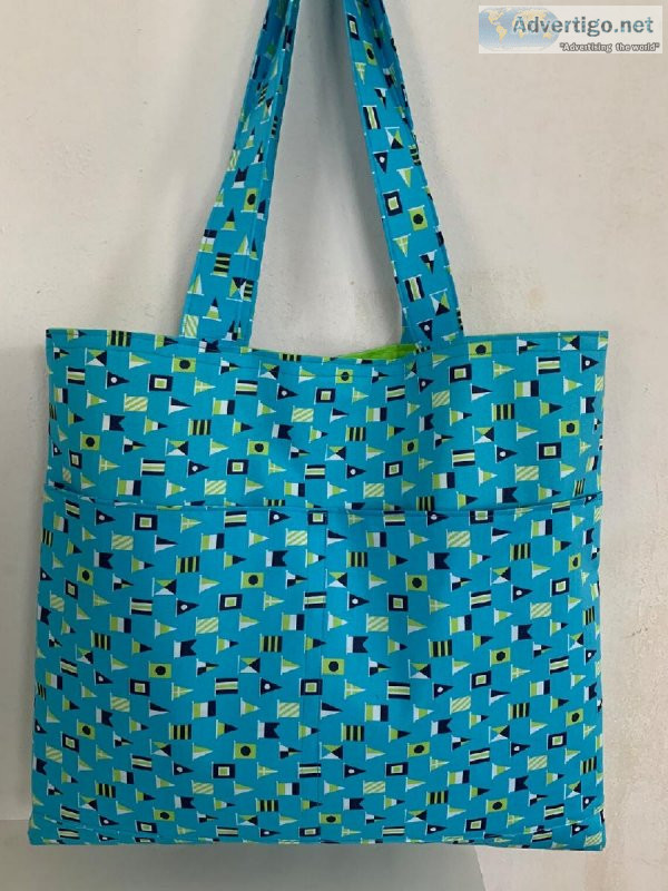 Large Blue Nautical Flags Beach Bag Beach Tote