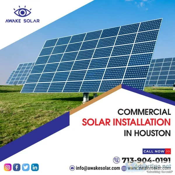 Commercial solar system installation