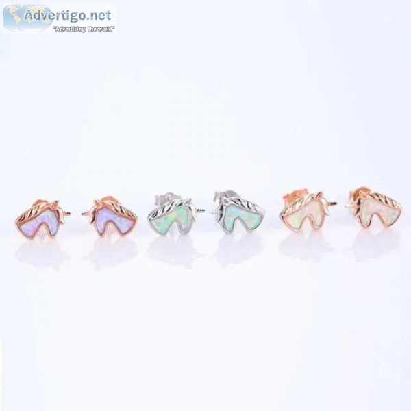 Unicorn opal earrings for sale