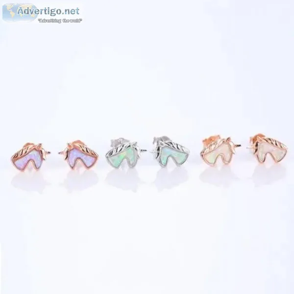 Unicorn opal earrings for sale