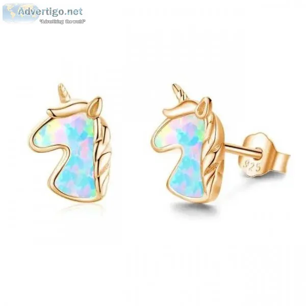 Unicorn opal earrings for sale