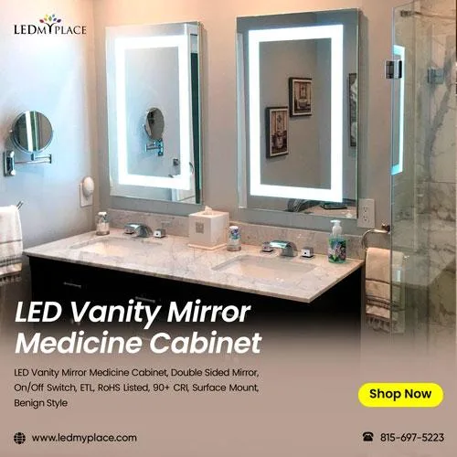 Get an Appealing Glance with a LED Vanity Mirror Medicine Cabine