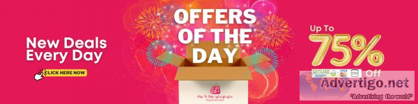 New deals everyday - up to 75% off