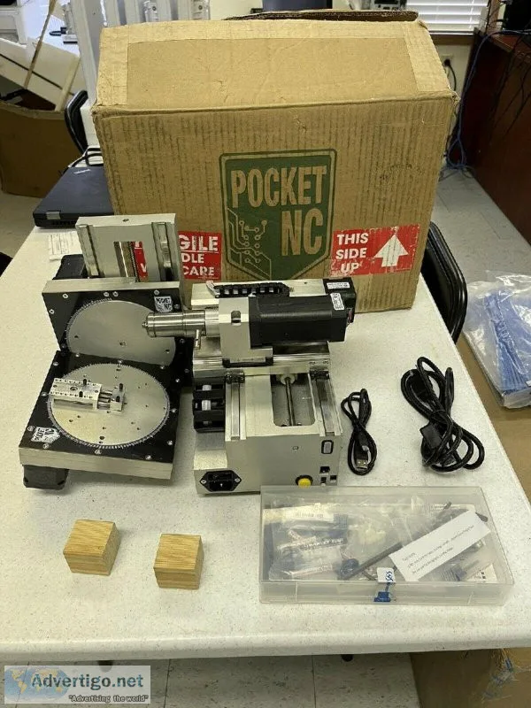 Pocket NC 5 axis Desktop CNC with tooling