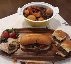 Bison Sliders at Adams Natural Meats