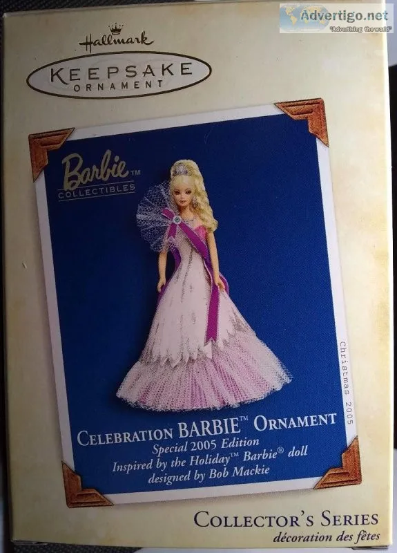 2005 Hallmark Keepsake Celebration Barbie Ornament (mint in box)