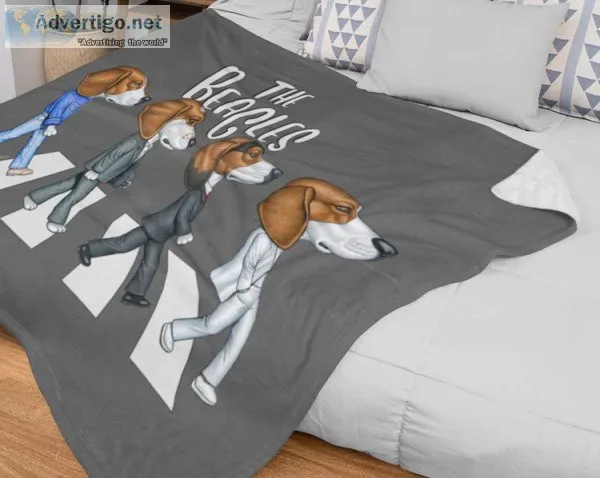 Personalized Soft Dog Printed Blankets in Oklahoma