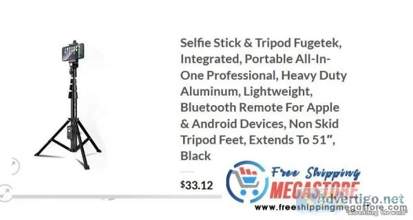 selfie stick and Tripod Fugetek